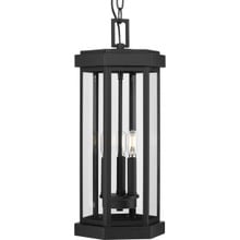 Ramsey Collection Textured Black Modern Farmhouse Outdoor Hanging Lantern - Damp Location Listed