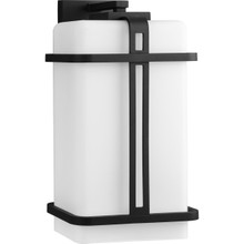 Ellery Collection One-Light Black Modern Farmhouse Large Outdoor Wall Lantern - Wet Location Listed