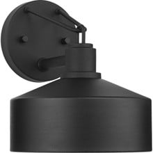 Precinct Collection One-Light Textured Black Urban Industrial Outdoor Wall Lantern - Wet Location Listed