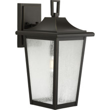Padgett Collection One-Light Transitional Antique Bronze Clear Seeded Glass Outdoor Wall Lantern - Wet Location Listed - Model P560309-020