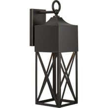 Birkdale Collection One-Light Modern Farmhouse Antique Bronze Outdoor Wall Lantern - Wet Location Listed - Model P560317-020