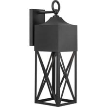 Birkdale Collection One-Light Modern Farmhouse Textured Black Outdoor Wall Lantern - Wet Location Listed - Model P560317-031