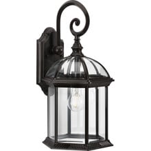 Dillard Collection One-Light Traditional Antique Bronze Clear Glass Outdoor Wall Lantern - Wet Location Listed - Model P560323-020