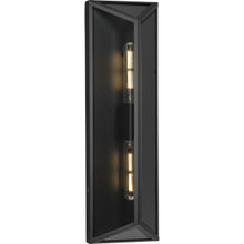 Bristol Collection Two-Light Black Modern Farmhouse Large Outdoor Wall Lantern - Wet Location Listed