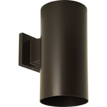 6" Bronze LED Outdoor Wall Cylinder - Wet Location Listed