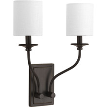 Bonita Collection Antique Bronze Two-Light Wall Sconce - Damp Location Listed