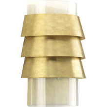 Progress Lighting Sandbar Collection Brushed Brass Wall Sconce - Damp Location Listed