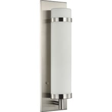 Hartwick Collection Brushed Nickel One-Light Wall Sconce - Damp Location Listed - Model P710088-009