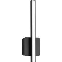 Phase 4 Collection 16 in. Matte Black Small Modern Integrated 3CCT Integrated LED Linear Vanity Light - Damp Location Listed