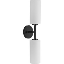 Cofield Collection Two-Light Matte Black Transitional Wall Bracket - Damp Location Listed - Model P710116-31M