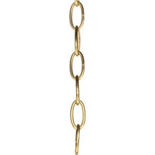 Accessory Chain - 10' of 9 Gauge Chain in Natural Brass