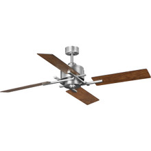 Bedwin Collection 56" Four-Blade Antique Nickel Ceiling Fan - Dry Location Listed