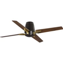 Lindale Collection 52" Four-Blade Architectural Bronze Ceiling Fan - Dry Location Listed