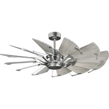 Springer Collection 52-Inch Antique Nickel 12-Blade DC Motor Windmill Ceiling Fan - Dry Location Listed