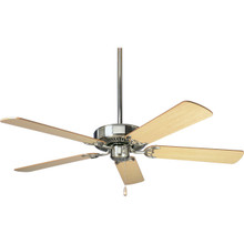 AirPro Energy Star-Rated 52-Inch Brushed Nickel 5-Blade AC Motor Traditional Ceiling Fan - Dry Location Listed