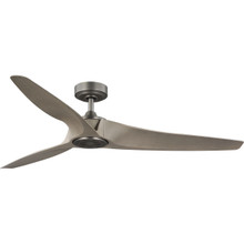 Manvel Collection 60-Inch Three-Blade DC Motor Transitional Ceiling Fan Antique Wood - Damp Location Listed