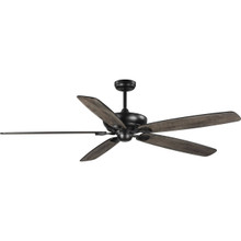Kennedale Collection 72-Inch Five-Blade DC Motor Transitional Ceiling Fan Rustic Charcoal/Matte Black - Damp Location Listed