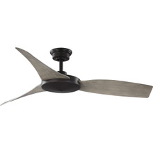 Spicer Collection 54" Three-Blade Antique wood/Antique Bronze Indoor/Outdoor DC Motor Contemporary Ceiling Fan - Damp Location Listed
