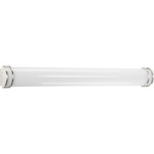 One-Light Brushed Nickel LED Bath Vanity - Damp Location Listed
