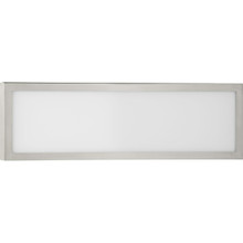 Everlume LED 16-inch Brushed Nickel Modern Style Bath Vanity Wall or Ceiling Light with Selectable 3000K/4000K Light Color - Damp Location Listed