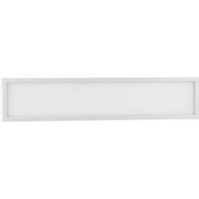 Everlume LED 24-inch Satin White Modern Style Bath Vanity Wall or Ceiling Light with Selectable 3000K/4000K Light Color - Damp Location Listed