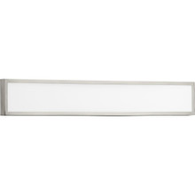 Everlume LED 32-inch Brushed Nickel Modern Style Bath Vanity Wall or Ceiling Light with Selectable 3000K/4000K Light Color - Damp Location Listed