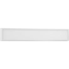 Everlume LED 32-inch Satin White Modern Style Bath Vanity Wall or Ceiling Light with Selectable 3000K/4000K Light Color - Damp Location Listed