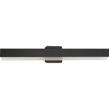 Semblance Collection 32 in. Matte Black Medium Modern 3CCT Integrated LED Linear Vanity Light - Damp Location Listed