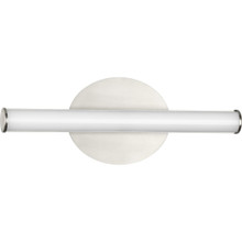 Phase 3 Collection 16 in. Brushed Nickel Small Modern 3CCT Integrated LED Linear Vanity Light - Damp Location Listed