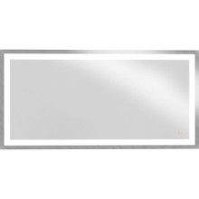Captarent Collection 72in. x 36 in. Rectangular Illuminated Integrated LED White Color Selectable Modern Mirror - Damp Location Listed