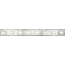 Broadway Collection Eight-Light Polished Chrome Traditional Bath Vanity Light