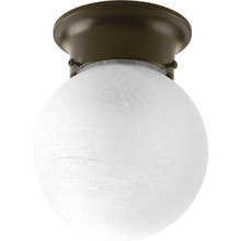 Glass Globes Collection 6" One-Light Close-to-Ceiling - Damp Location Listed