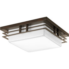 Helm Collection One-Light 11" LED Flush Mount - Damp Location Listed