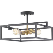 Blakely Collection Two-Light Semi-Flush Convertible - Dry Location Listed