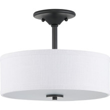 Inspire Collection 13" Two-Light Semi-Flush - Damp Location Listed