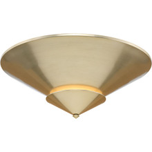 Pinellas Collection 25 in. Four-Light Soft Gold Contemporary Flush Mount - Damp Location Listed