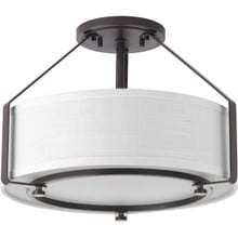 Ratio Collection Three-Light 16" Semi-Flush Mount - Dry Location Listed
