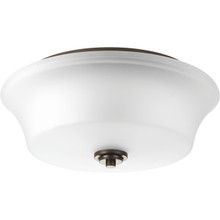 Cascadia Collection Two-Light 14" Flush Mount - Damp Location Listed