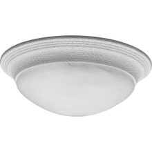 Two-Light Alabaster Glass 14" Close-to-Ceiling - Damp Location Listed