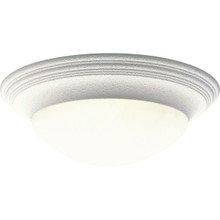 Three-Light Alabaster Glass 16-5/8" Close-to-Ceiling - Damp Location Listed