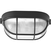 One-Light Bulkhead 6-3/8" Flush Mount - Wet Location Listed