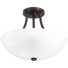 Gather Collection Two-Light 12-7/8" Semi-Flush Convertible - Damp Location Listed