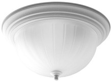 Three-Light Melon 15-1/4" Close-to-Ceiling