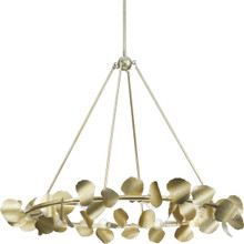 Laurel Collection Eight-Light Gilded Silver Transitional Chandelier - Dry Location Listed