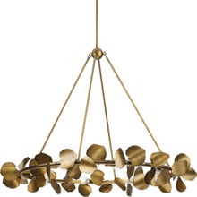 Laurel Collection Eight-Light Gold Ombre Transitional Chandelier - Dry Location Listed