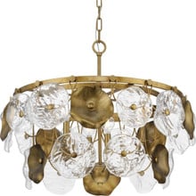 Loretta Collection Six-Light Gold Ombre Transitional Chandelier - Dry Location Listed
