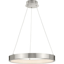Inverse LED Collection Modern Brushed Nickel Pendant - Damp Location Listed - Model P500369-009-30