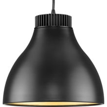 Radian LED Collection Modern Matte Black Metal Pendant - Damp Location Listed - Model P500372-31M-30