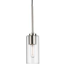 Cofield Collection One-Light Brushed Nickel Transitional Pendant