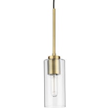 Cofield Collection One-Light Vintage Brass Transitional Pendant